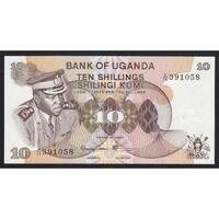 Uganda,10 shillings 1973 UNC