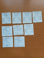 CERTIFICATE, TANUSÍTVÁNY 9 DB MAGYAR 7 DB+ USA 1 CENT 2 DB