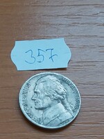 USA 5 CENT 1984 / P, Thomas Jefferson, Réz-nikkel 357.
