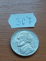 USA 5 CENT 1994 / P, Thomas Jefferson, Réz-nikkel 367.