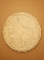 Mária megkoronázása- ANTIK KEGYTÁRGY- DOMBOR FALIKÉP, relief