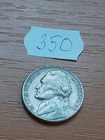 USA 5 CENT 1964 / D, Thomas Jefferson, Réz-nikkel 350.