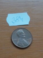 USA 1 CENT 1975 / D,  Abraham Lincoln,  Réz-cink 384.