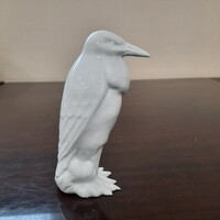 Fehér Herendi porcelán madár figura
