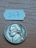 USA 5 CENT 1964 Thomas Jefferson, Réz-nikkel 347.
