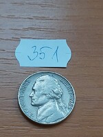 USA 5 CENT 1964 / D, Thomas Jefferson, Réz-nikkel 351.