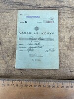 -AX454- Kiskunmajsa vásárlási könyv 1942 II. világháború pengő jegyrendszer irat papírrégiség