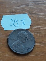 USA 1 CENT 1990 / D,  Abraham Lincoln,  Réz-cink  397.