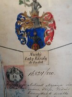 LAKY CSALÁD - NICZKI LAKY KÁROLY DE ONDÓD - LESZÁRMAZÁSI TÁBLA 1880 - CSALÁDFA