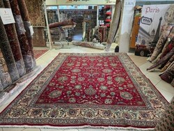 Álomszép szignós iráni tabriz 294x378 kézi gyapjú perzsa szőnyeg MZ487