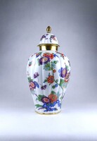 1Z838 Régi nagyméretű gazdagon díszített THOMAS BAVARIA porcelán urna váza