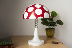 Retró Gomba Alakú Asztali Lámpa / Mid Century / Space Age Lámpa