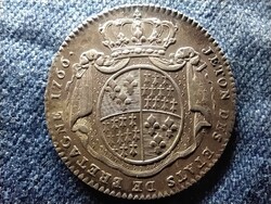 XV. Lajos a bretagne-i birtokok jelvénye 1766 ezüst zseton 28mm 7,03g
