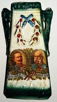 ANTIK I.VH.„EINIGKEIT MACHT STARK” -EGYSÉGBEN AZ ERŐ -II. VILMOS ,FERENCZ JÓZSEF PATRIÓTA  EMLÉKVÁZA