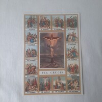 Képeslap: VIA CRUCIS  /Keresztút/