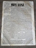 Pesti Napló napilap 1854 április 30.