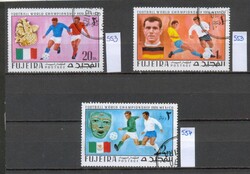 Fujeira 1970 Mexikói Foci VB bélyegek (3 db)