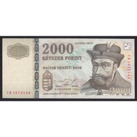 Magyarország,2000 forint 1998 CB UNC
