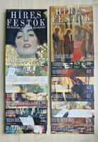 Híres Festők sorozat – 19 db művészeti újság / füzet egyben (Klimt, Rembrandt, Caravaggio stb.)