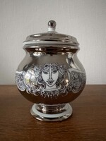 Szász Endre ritka Hollóházi Platina porcelán cukortartó Kísérleti darab