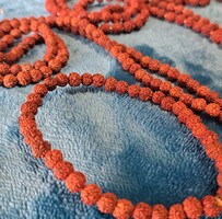 Valódi "5 arcú" indiai rudraksha mala  karmala