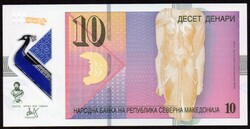 Észak-Macedónia 10 denari polymer UNC 2020