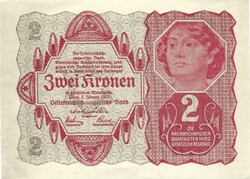 2 korona kronen 1922 Ausztria Magyarország 1.