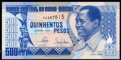 Bissau-Guinea 500 pesos UNC 1990