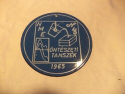 NME Öntészeti tanszék 1965 tábla, fém (6707)