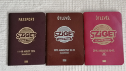 Régi Sziget útlevél - 2014, 2015, 2016 -