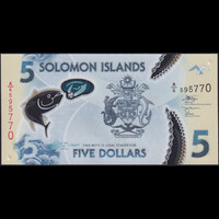 Salamon-szigetek 5 dollars 2019 (2023) P-38 Polymer UNC