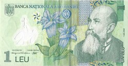 1 leu lei lej 2005 Románia polymer 1.