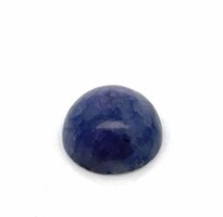 • Természetes szodalit drágakő  kerek kaboson, 3.00 ct ékszerészeknek, gyűjtőknek, hobby célra stb