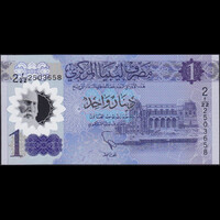 Líbia 1 Dinar 2019 P-85 Polymer UNC