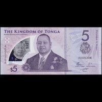 Tonga 5 Pa'anga 2023 P-W51 Polymer UNC