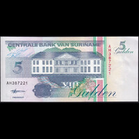 Suriname 5 Gulden 1998 P-136b UNC