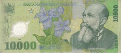 10000 lei lej 2000 Románia polymer 1.