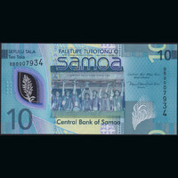 Szamoa 10 Tala 2023 P-48 Polymer UNC