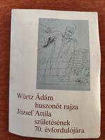 Würtz Ádám mappa, 25 grafika József Attila születésének 70. évfordulójára.