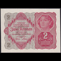 Ausztria 2 Kronen 1922 P-74 UNC
