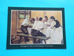 Képeslap (39) - Albin Egger-Lienz - Ebéd