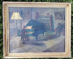 Horváth Olivér (1915-1997) Enteriőr / zongora