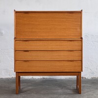 Teak szekreter retro írókomód