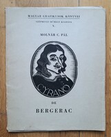 MOLNÁR C. PÁL: Cyrano de Bergerac 30 db fametszet (francia irodalom, könyvillusztráció grafika)