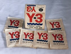 Vintage Y3 svéd finommosószer doboz és tasakok gyűjtőknek (1960-70').