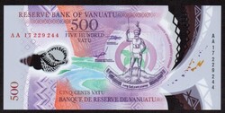 Vanuatu 500 vatu polymer UNC 2017