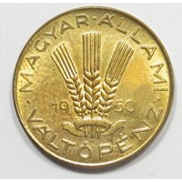 Magyarország,20 fillér 1950 - Citrom ARTEX aUNC+ réz