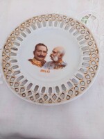Vilmos császár és Ferenc József 1914-15 tányérka