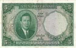 5 piaszter piastre piastres 1953 Francia Indokína ritka