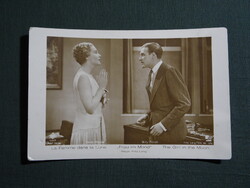 Képeslap,film,mozi,művészet,A nő a Holdon film,Gerda Maurus,Willy Fritsch színész,1920-